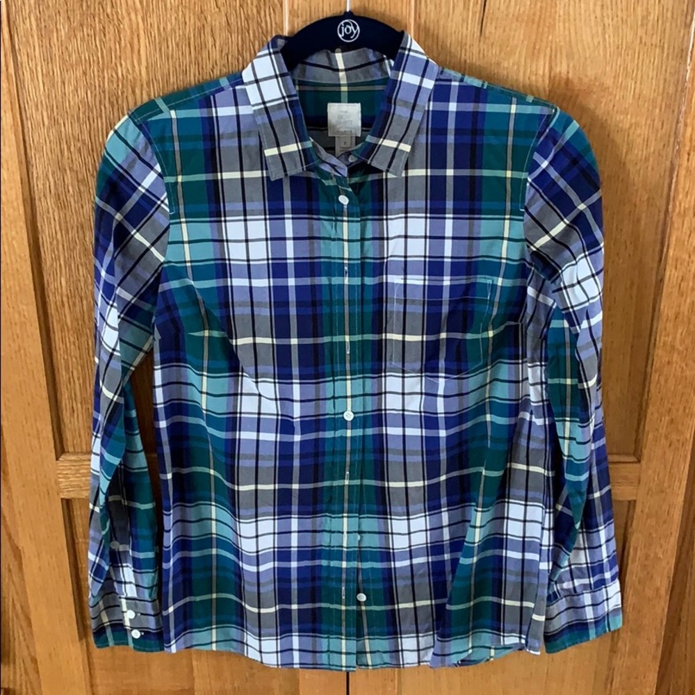Women’s J. Crew Size 2 Plaid Button Down